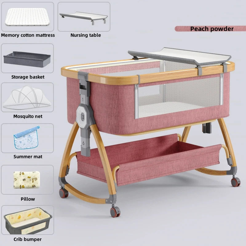 Nuvella Babywieg van Aluminium – Opvouwbaar en Draagbaar, 0–3 Jaar