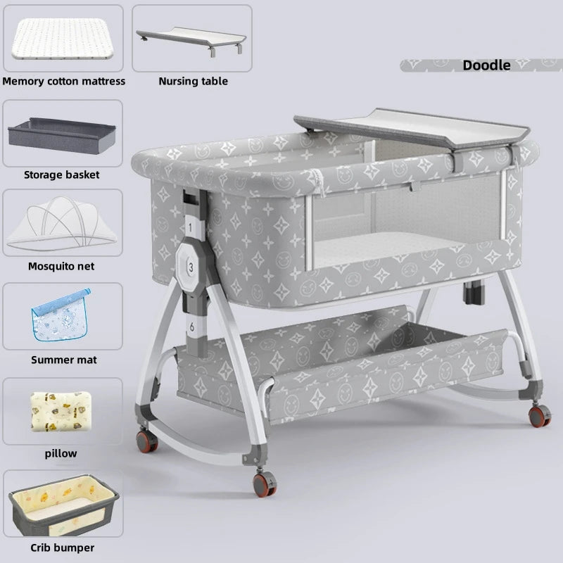 Nuvella Babywieg van Aluminium – Opvouwbaar en Draagbaar, 0–3 Jaar