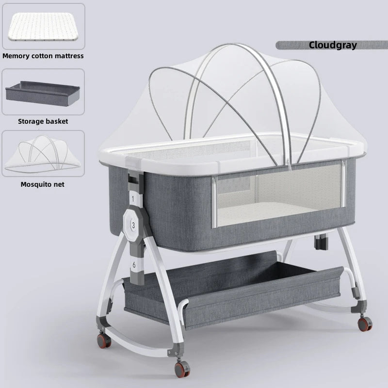 Nuvella Babywieg van Aluminium – Opvouwbaar en Draagbaar, 0–3 Jaar