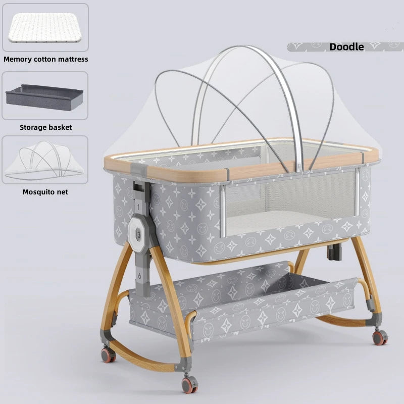 Nuvella Babywieg van Aluminium – Opvouwbaar en Draagbaar, 0–3 Jaar