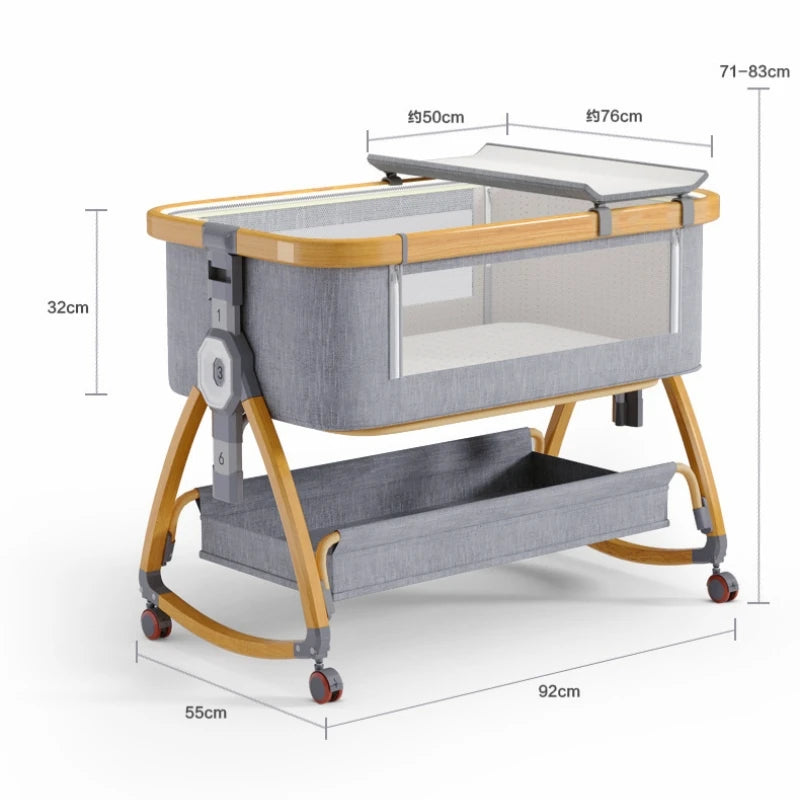 Nuvella Babywieg van Aluminium – Opvouwbaar en Draagbaar, 0–3 Jaar