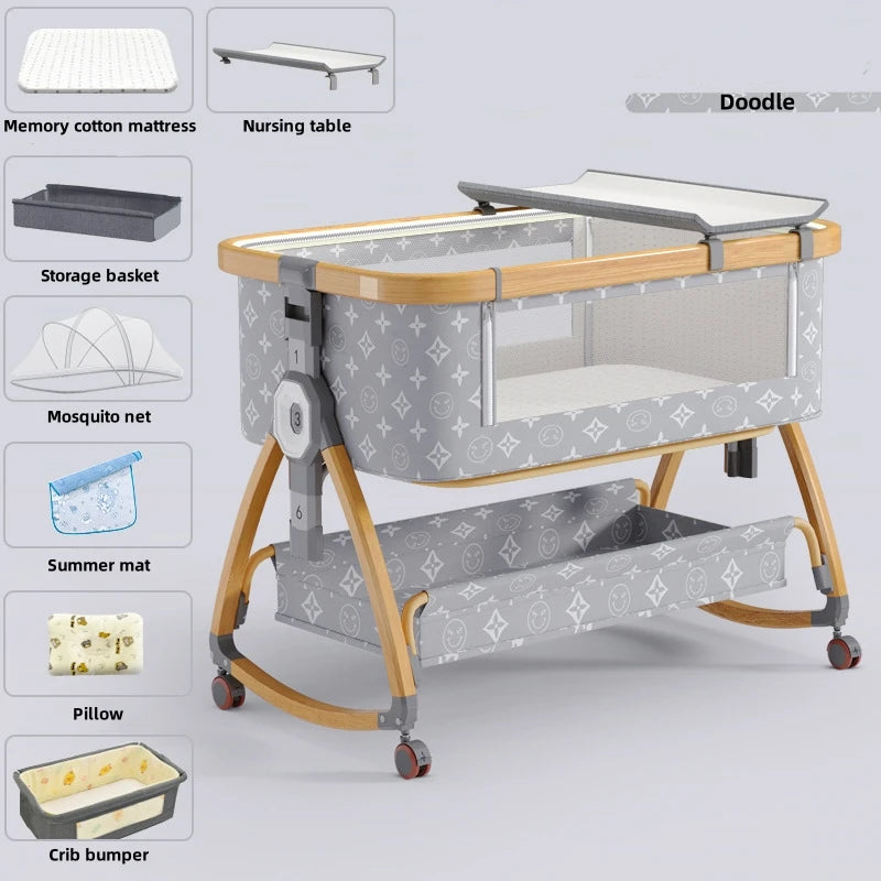 Nuvella Babywieg van Aluminium – Opvouwbaar en Draagbaar, 0–3 Jaar