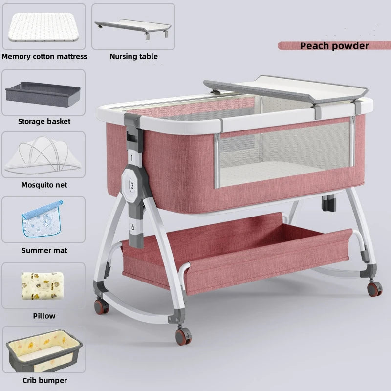 Nuvella Babywieg van Aluminium – Opvouwbaar en Draagbaar, 0–3 Jaar