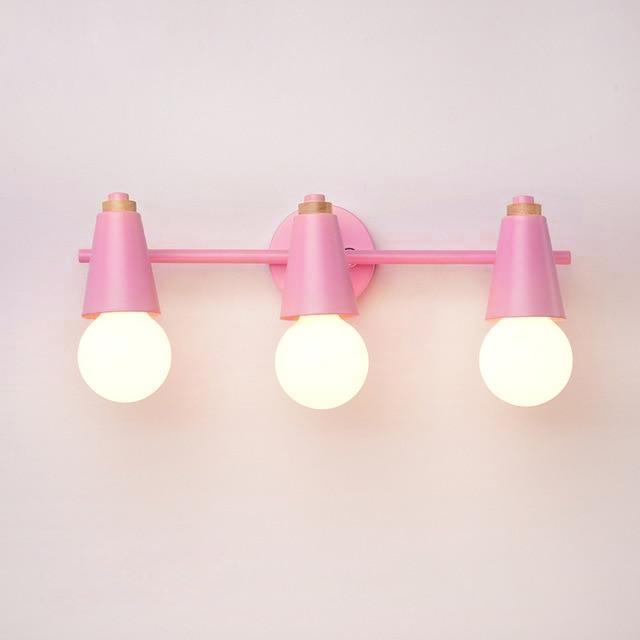 Arivio – Lámpara de pared de metal y madera, diseño moderno de 2 o 3 luces