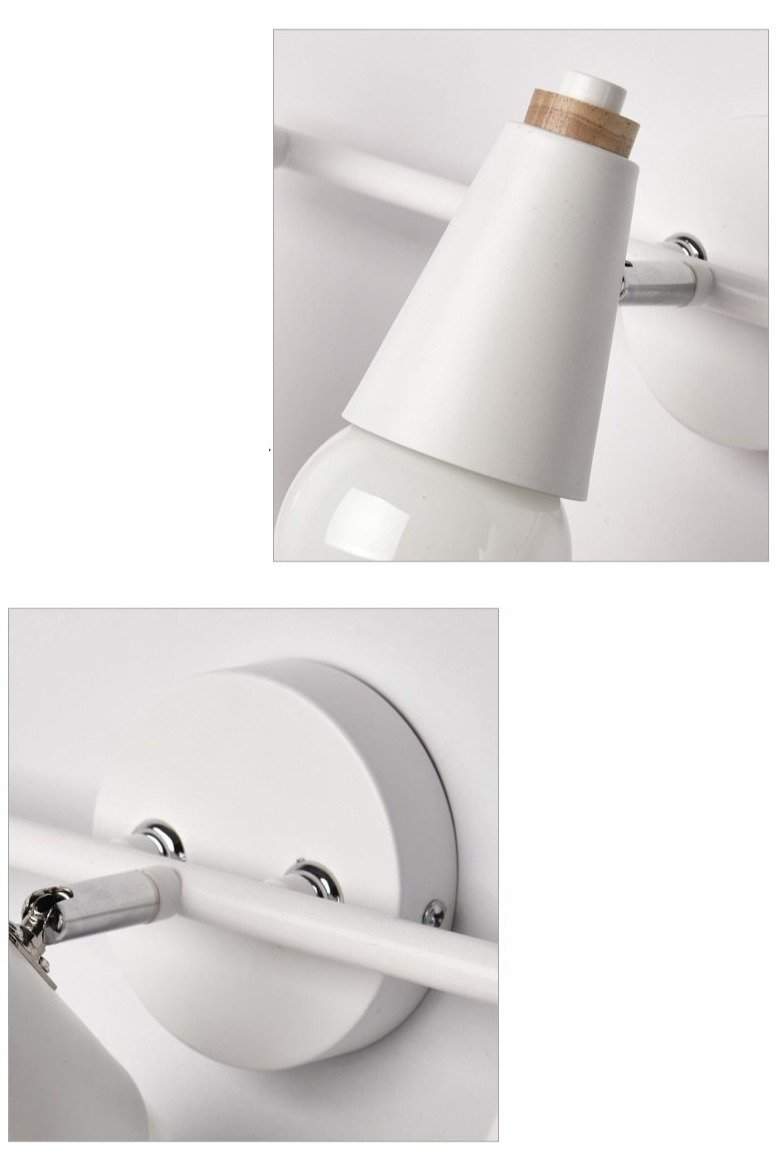 Arivio – Wall lamp of Metal & Wood, 2- or 3-light modern design