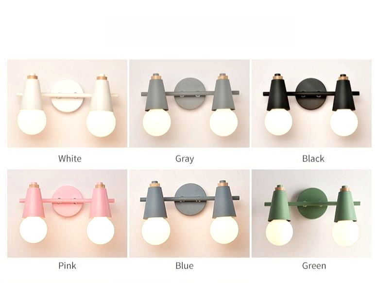 Arivio – Wall lamp of Metal & Wood, 2- or 3-light modern design