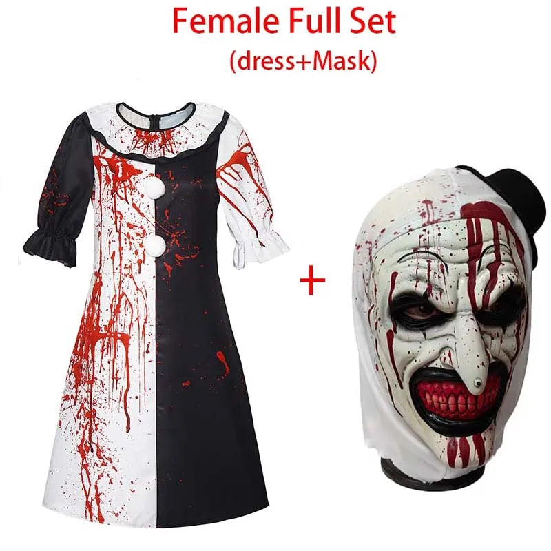 Art The Clown Kostuum met Masker – Halloween Outfit voor Mannen & Vrouwen
