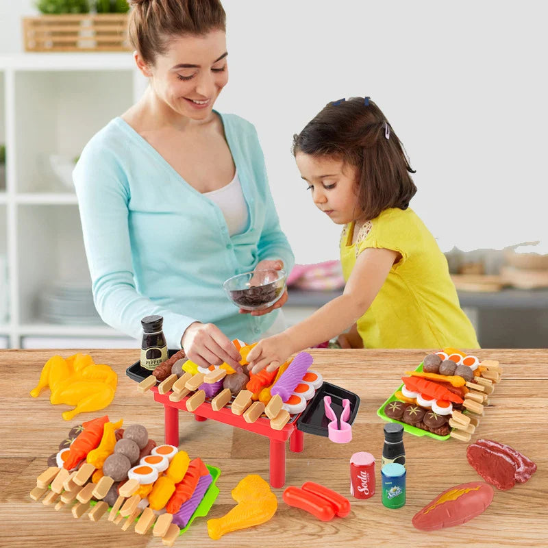 BBQ Speelgoedset Voor Kinderen - Educatief Kookgerei, Multicolor, 21 Stuks 3