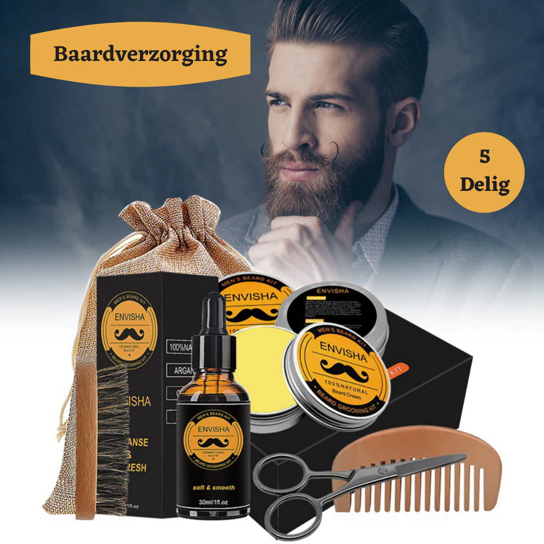 Bartboost Baardgroeiset – Dermaroller & Verzorging voor Vollere Baard