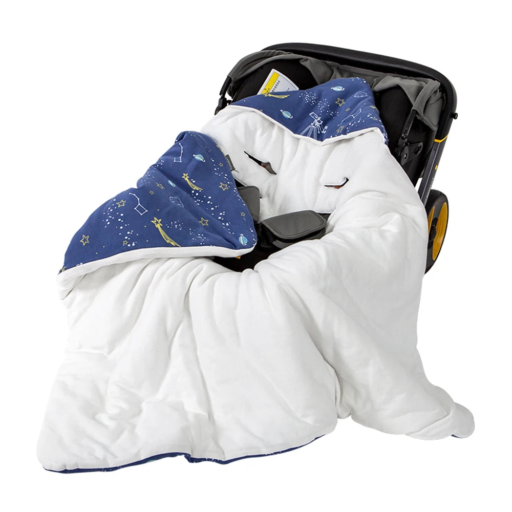 Babydeken met Winddichte Capuchon voor Pasgeborenen, 90x90 cm, Inbakerontwerp 4