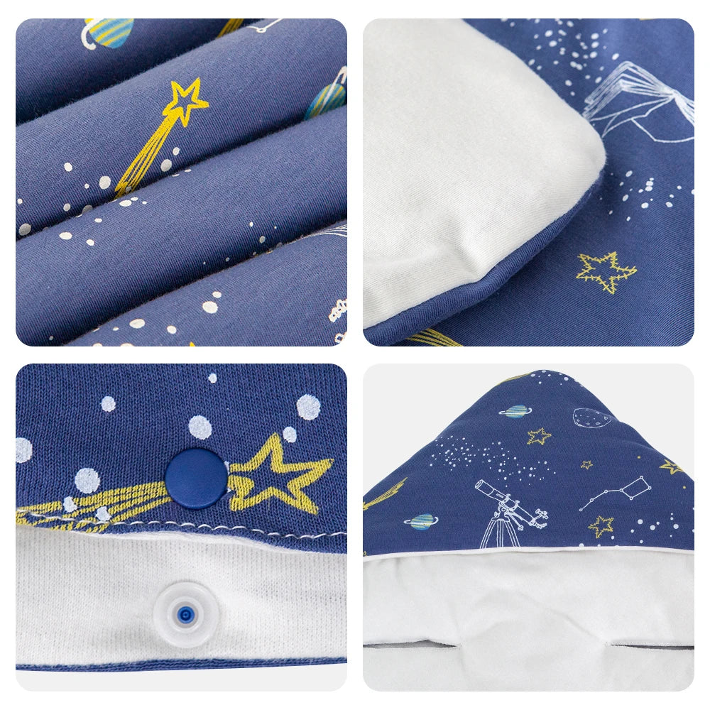 Babydeken met Winddichte Capuchon voor Pasgeborenen, 90x90 cm, Inbakerontwerp 5