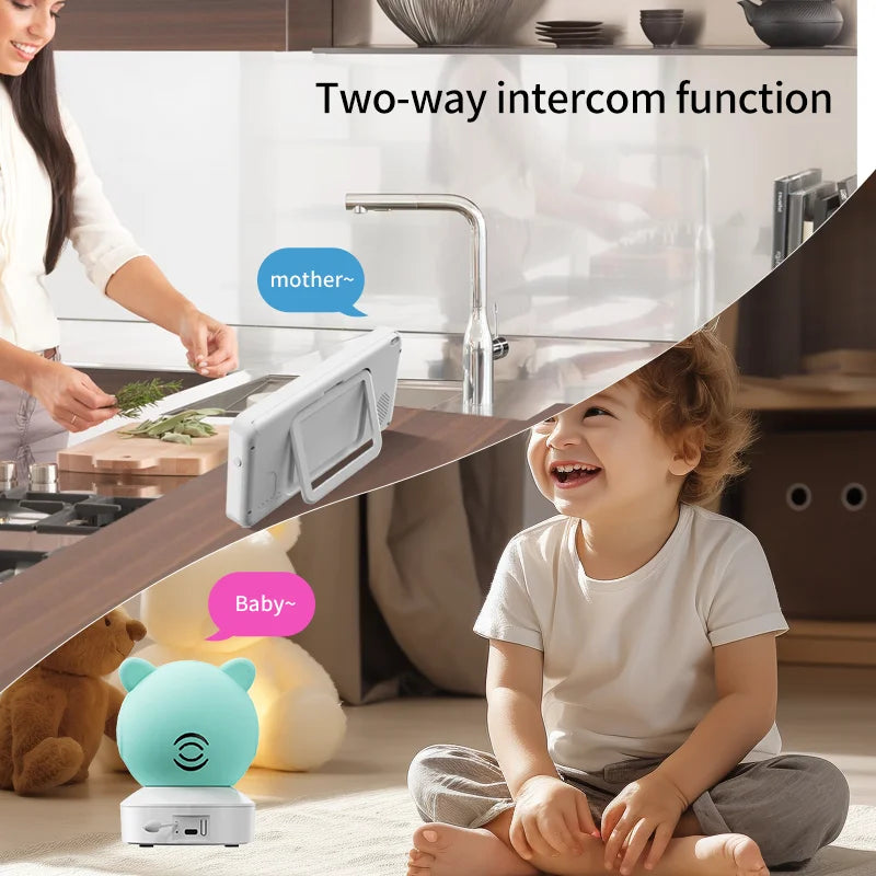 Babyfoon met Camera en App - 5 Inch Scherm, 1080P Videobewaking en Wifi Verbinding