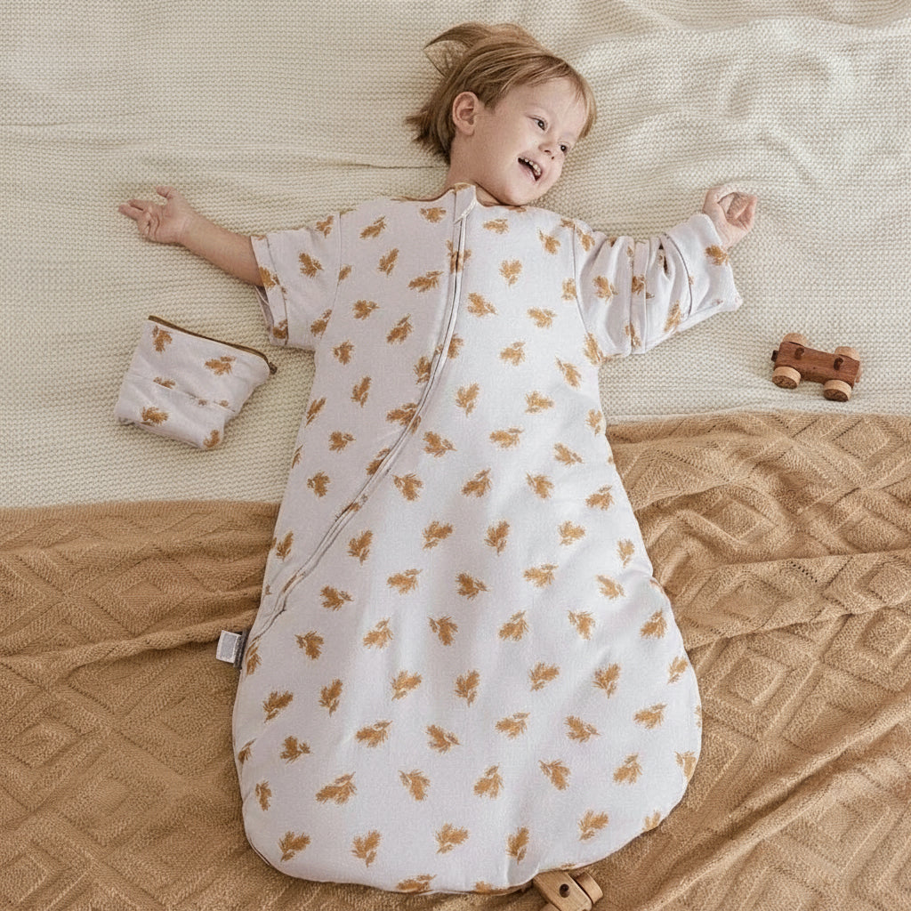 Babyslaapzak 4 Seizoenen voor Baby's 0-24 Maanden met Afneembare Mouwen, 3.5 TOG 0