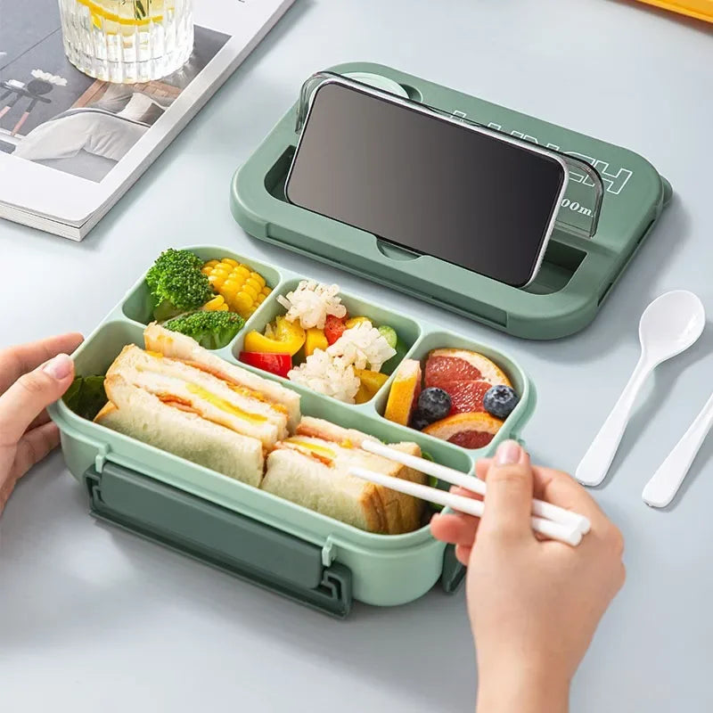 Mealino – Bento box 1300ML met bestek magnetron – kinderen & studenten