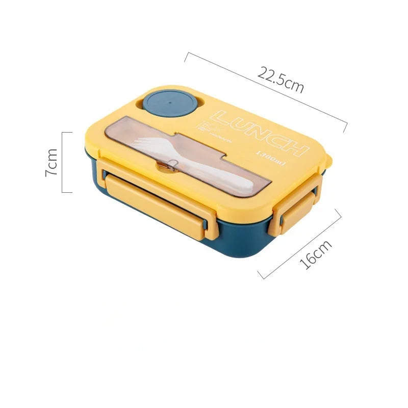 Mealino – Bento box 1300ML met bestek magnetron – kinderen & studenten