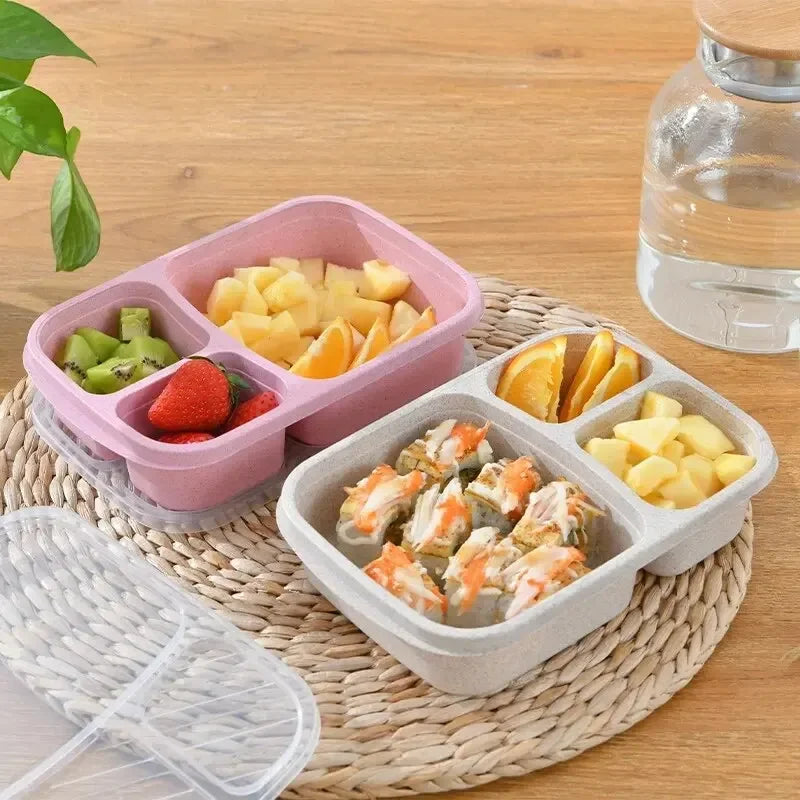Lunexa – Bento box tarwevezel magnetronbestendig – school & onderweg