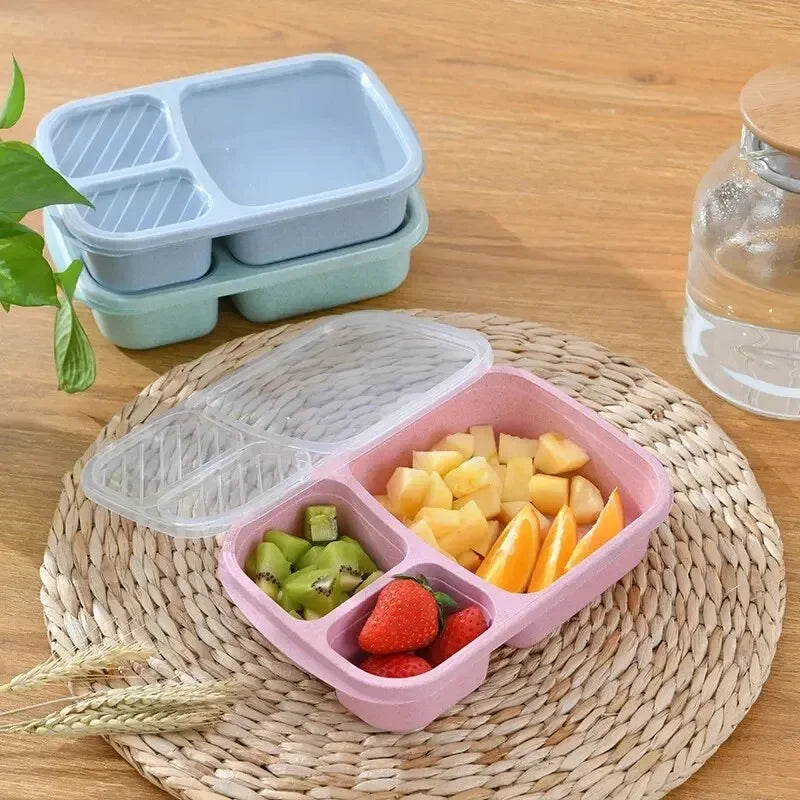 Lunexa – Bento box tarwevezel magnetronbestendig – school & onderweg