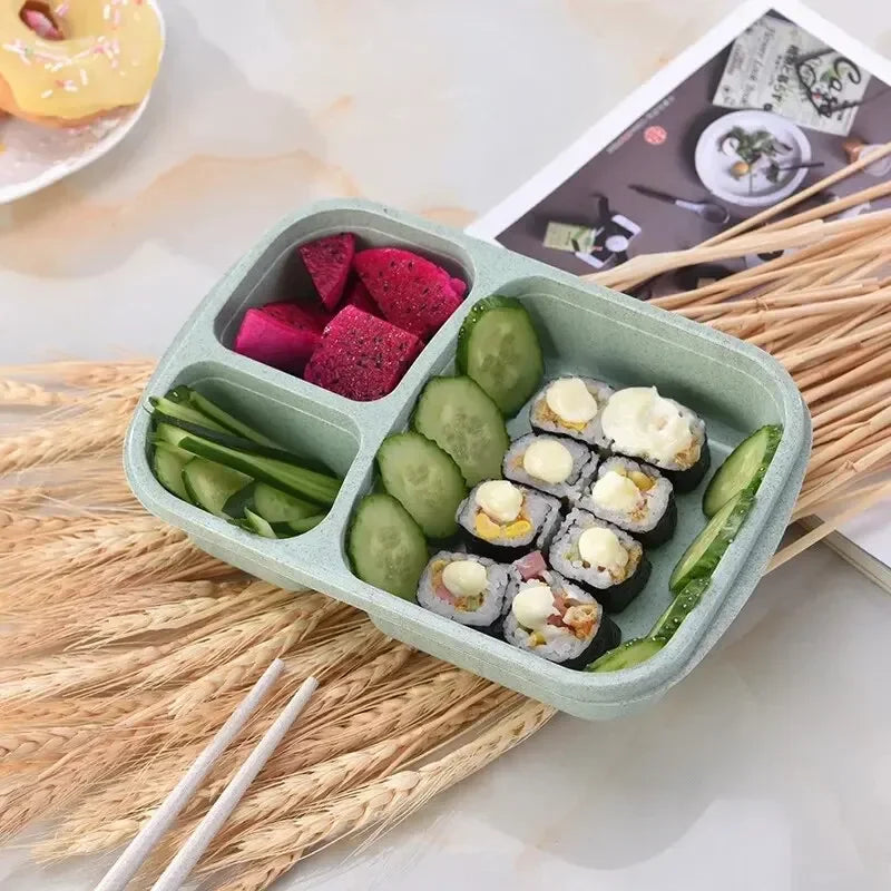 Lunexa – Bento box tarwevezel magnetronbestendig – school & onderweg