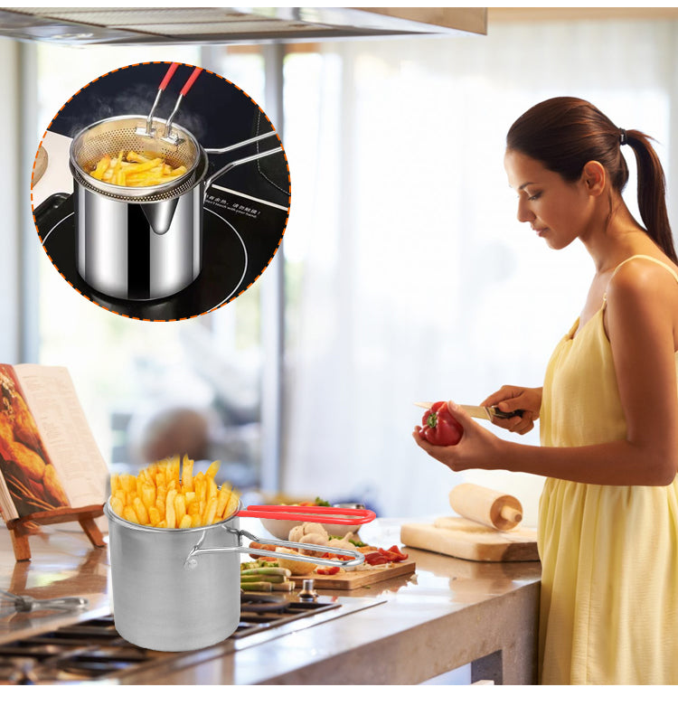 CookPro Fryer Set with Oil-Saving Technology – Compact & Crispy