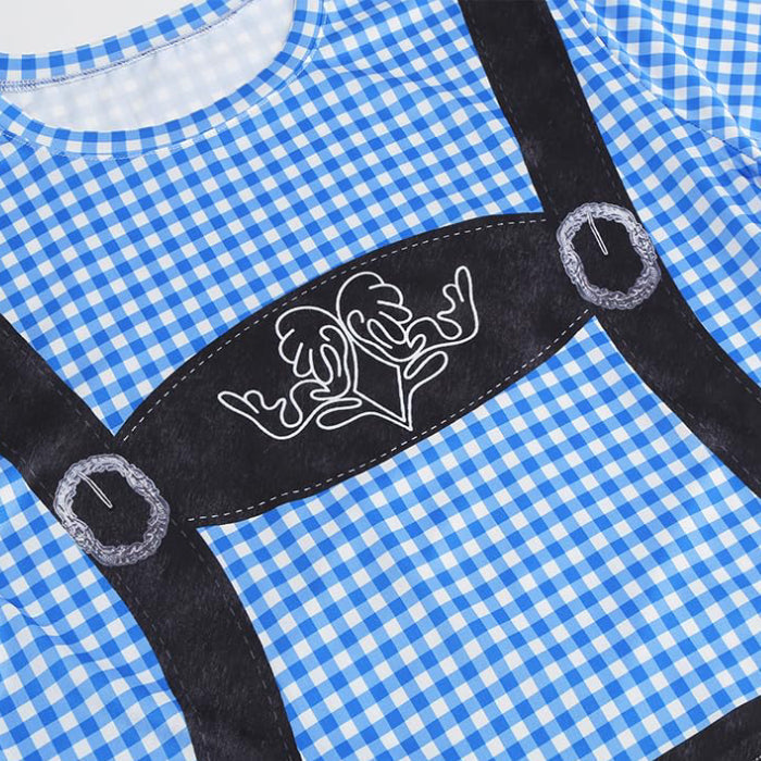 Wiesngaudi – T-Shirt met Lederhosen-Print – Jouw Feestticket naar de Wiesn