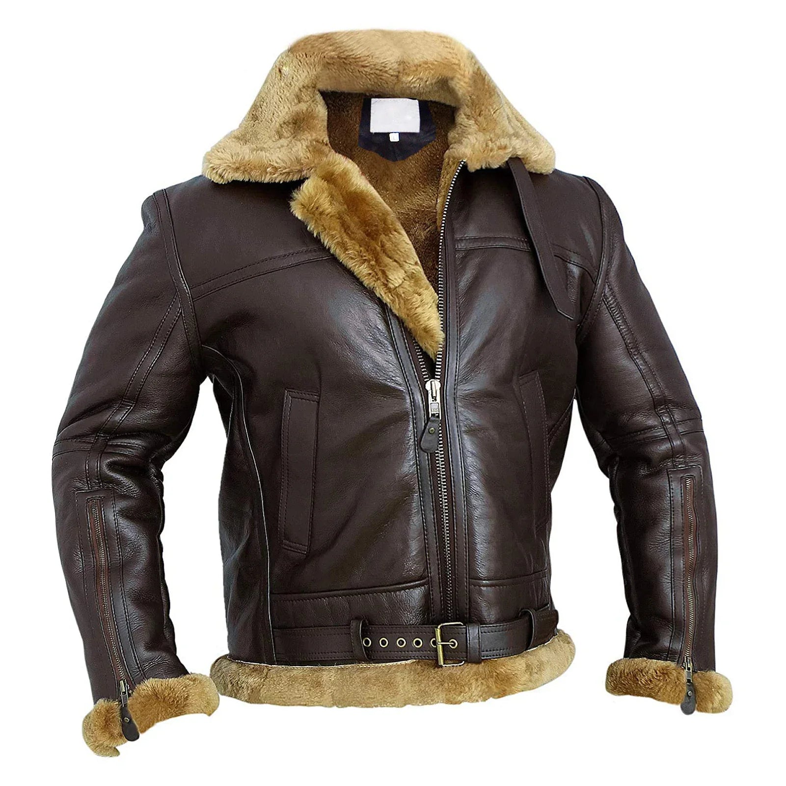 RAF B3 | Chaqueta de piloto de piel vuelta para lujo y calor