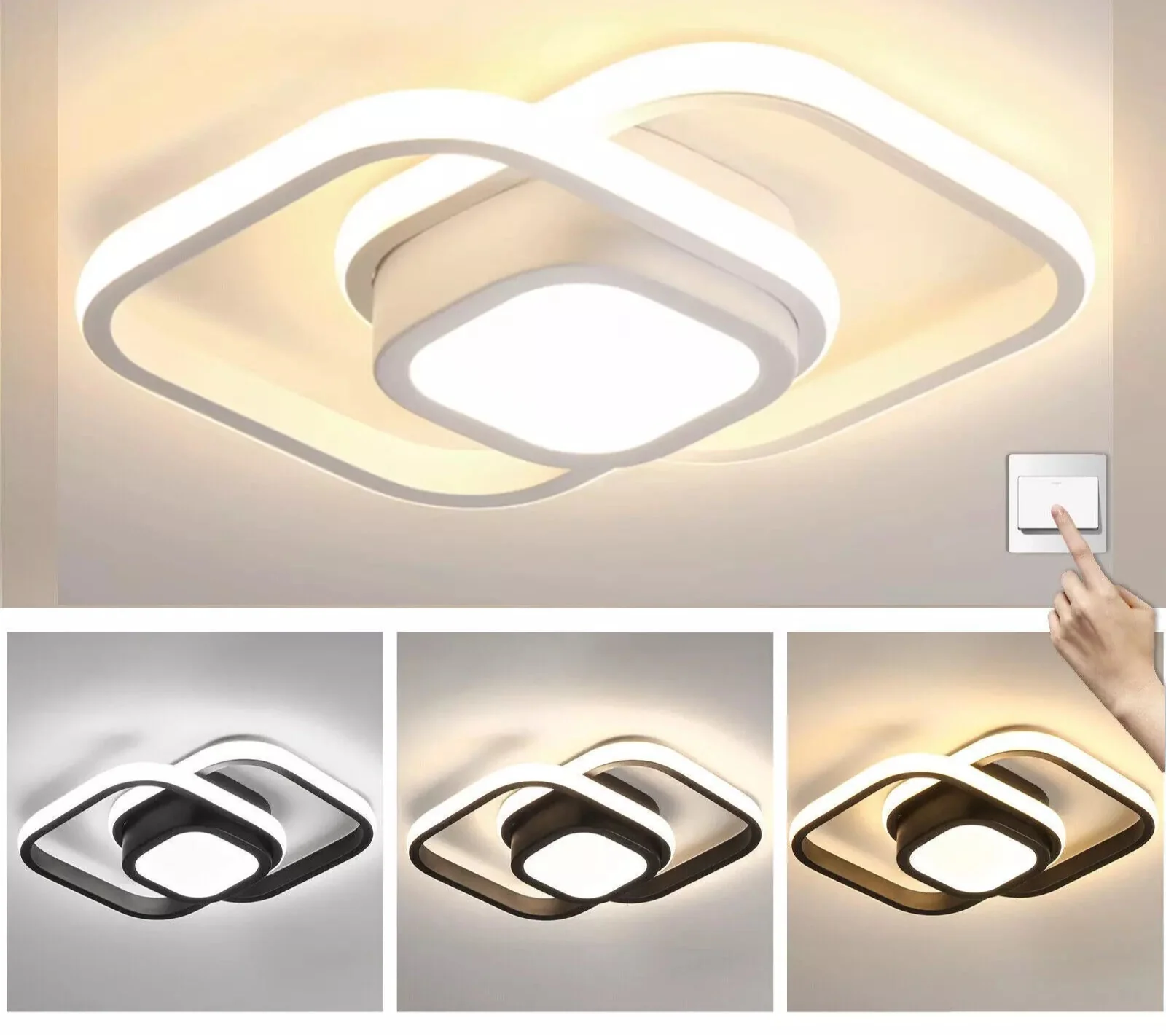 Alpha Lights – Ronde LED plafondlamp flush mount 32W – IP44 waterdicht