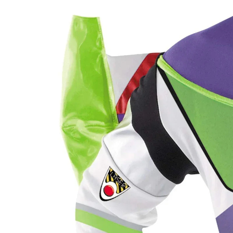 StarMorph – Groen Witte Space Ranger Jumpsuit Kostuum – Unisex Cosplay Volwassenen