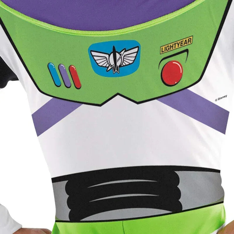 StarMorph – Groen Witte Space Ranger Jumpsuit Kostuum – Unisex Cosplay Volwassenen