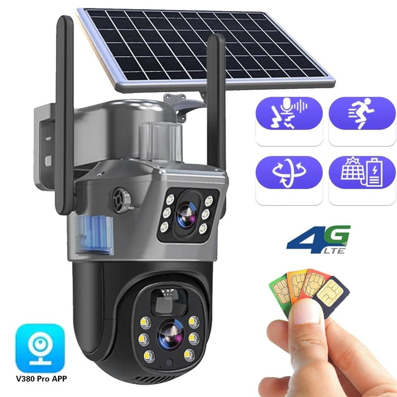 DualGuard 4K Beveiligingscamera – Draadloos, Slim en op Zonne-energie