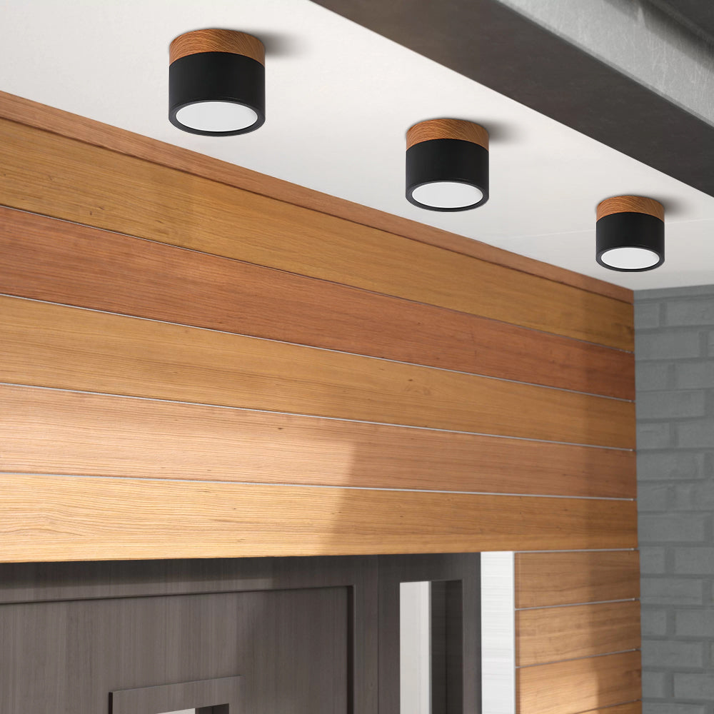 Cylora – Compacte flush plafondlamp – Moderne aluminium LED spot