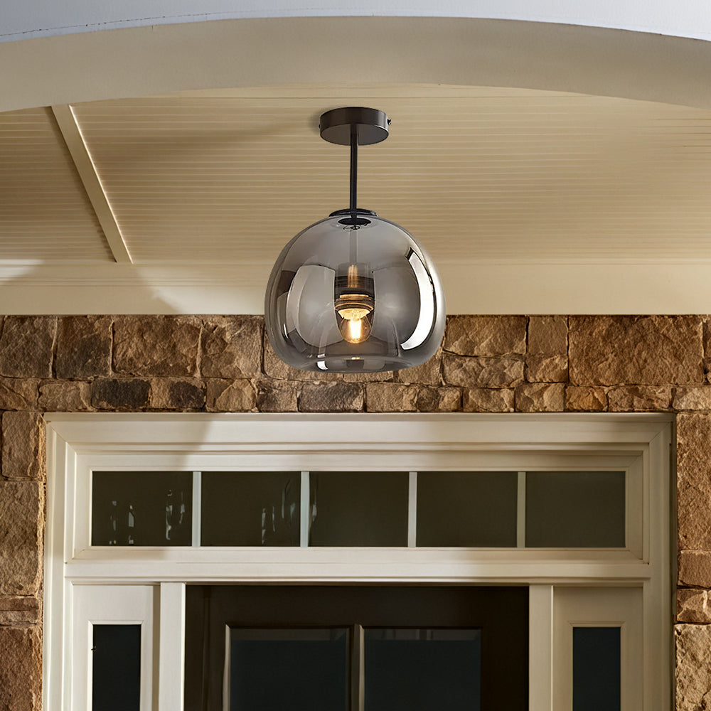 Copara – Retro koperen plafondlamp – Glasdesign voor modern interieur