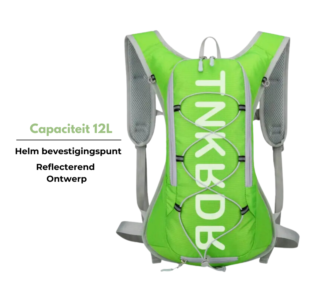 Fietsrugtas – 20L Lichtgewicht met Helmbevestiging & Hydratatieblaas