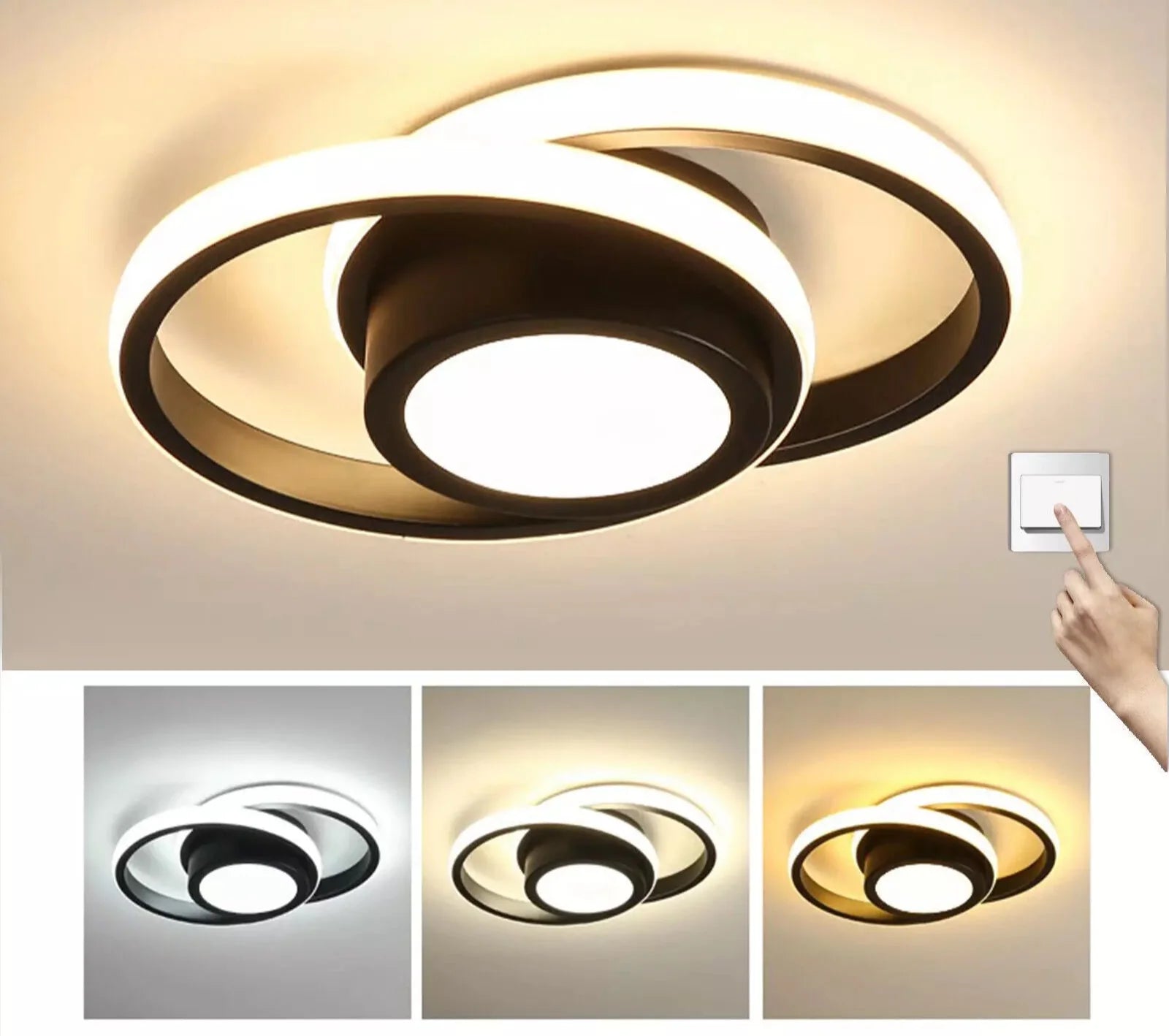 Alpha Lights – Ronde LED plafondlamp flush mount 32W – IP44 waterdicht