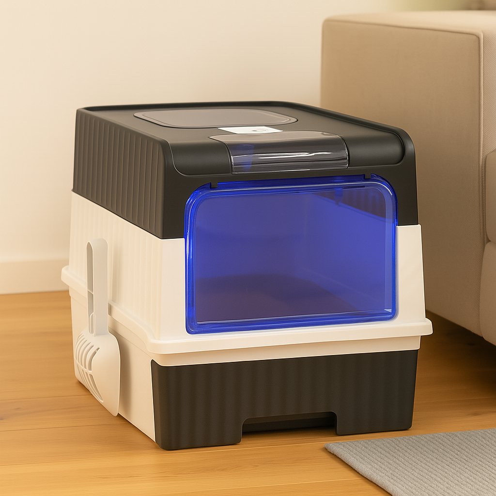 SteriPaw Haven – Automatic self-cleaning cat litter box with UV