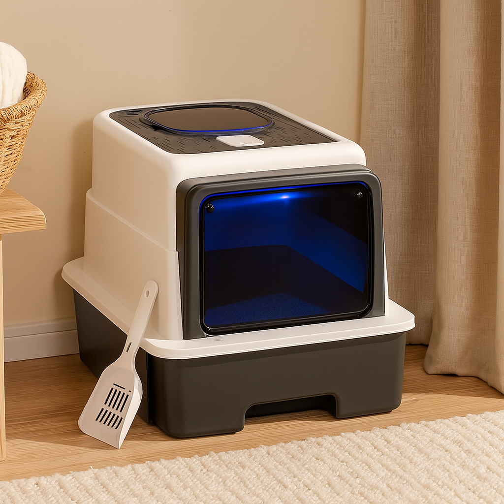 SteriPaw Haven – Automatic self-cleaning cat litter box with UV
