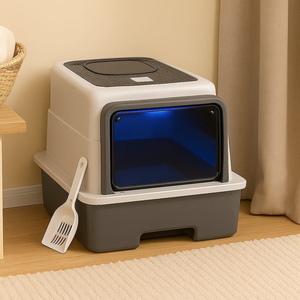 SteriPaw Haven – Automatic self-cleaning cat litter box with UV