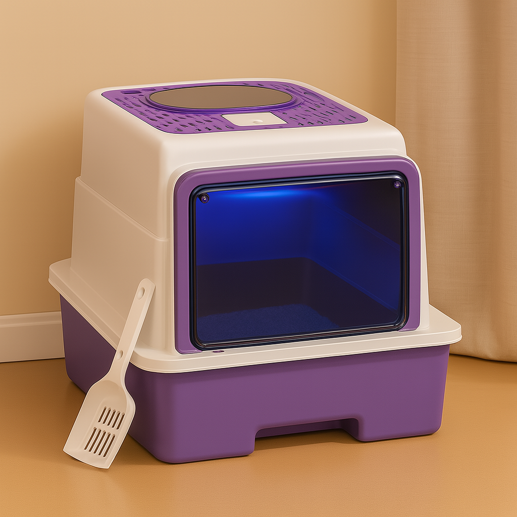 SteriPaw Haven – Automatic self-cleaning cat litter box with UV