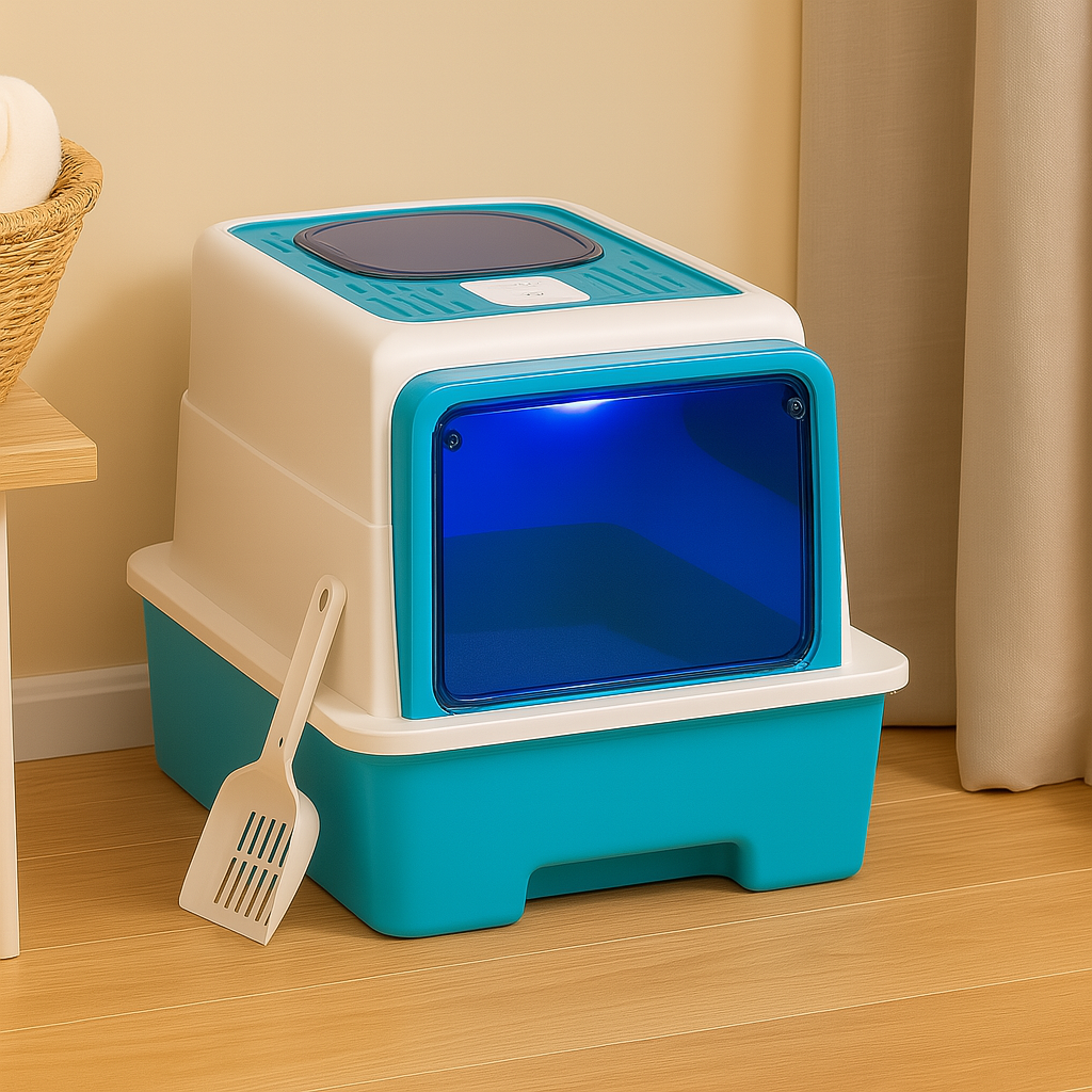 SteriPaw Haven – Automatic self-cleaning cat litter box with UV