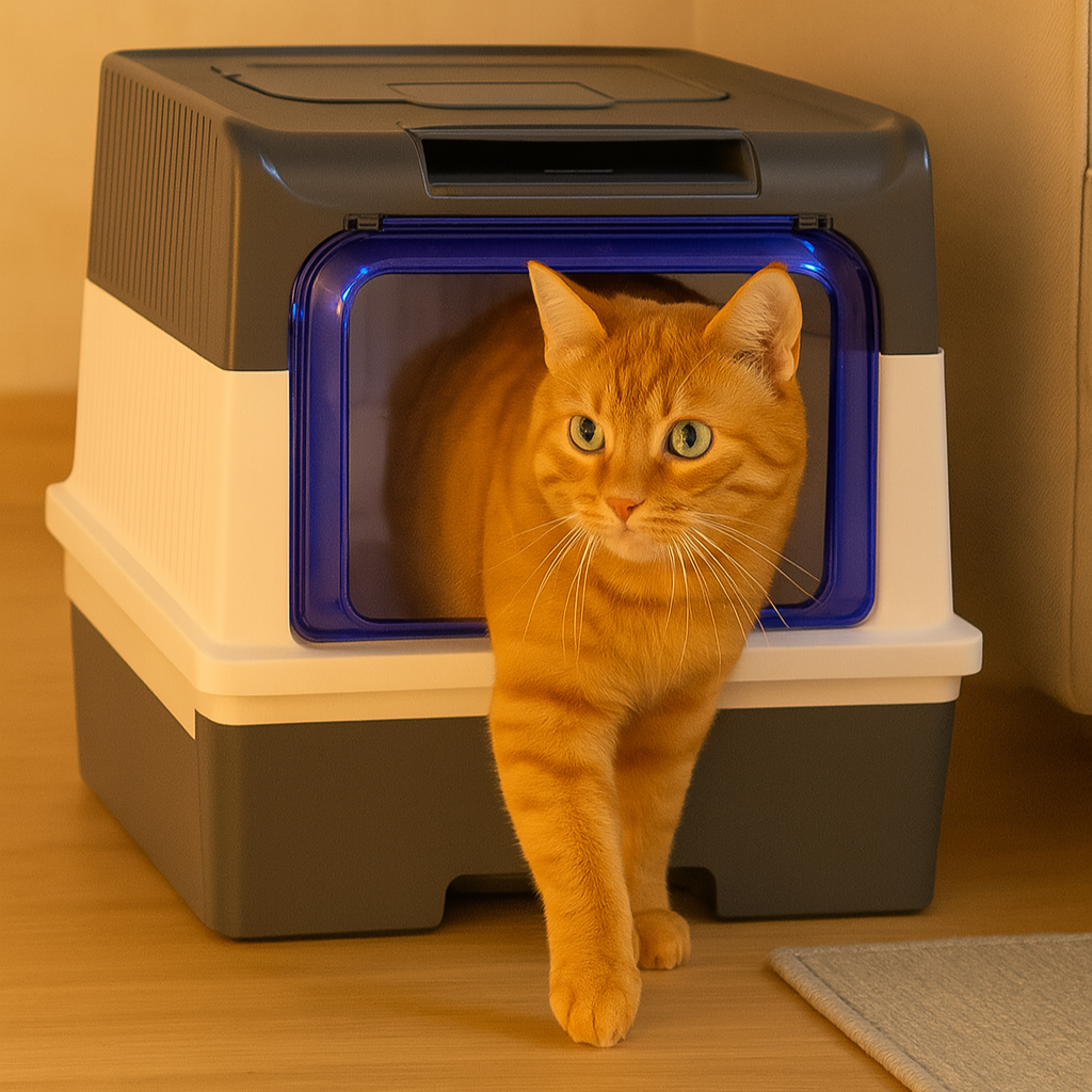 SteriPaw Haven – Automatic self-cleaning cat litter box with UV