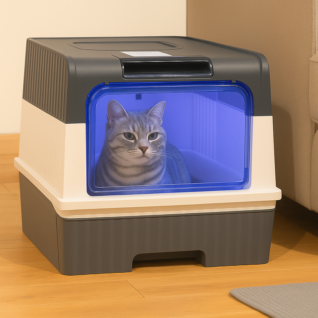 SteriPaw Haven – Automatic self-cleaning cat litter box with UV