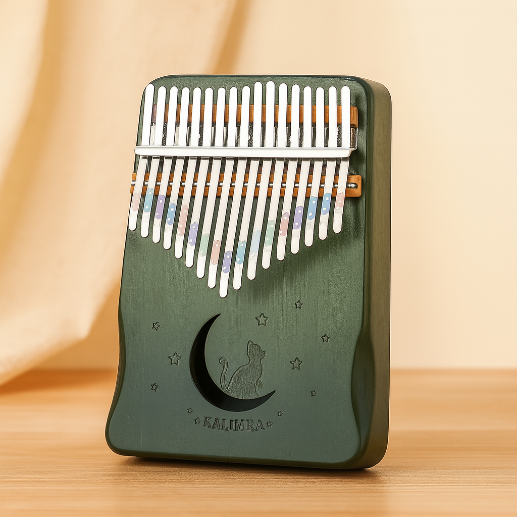 Træ – 17-toets Kalimba duimpiano van hout – Beginners muziekset