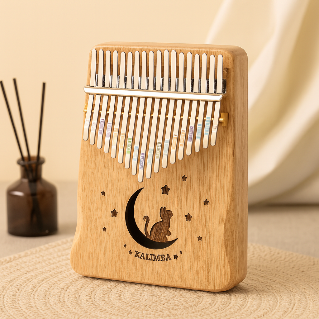Træ – 17-toets Kalimba duimpiano van hout – Beginners muziekset