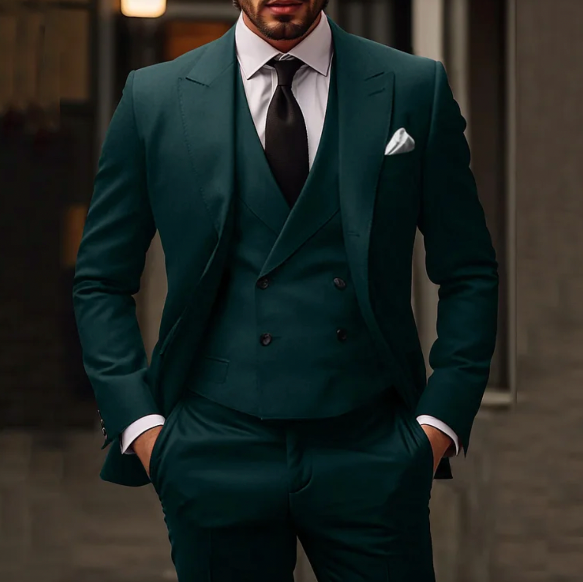 Thorpe Heren Smoking 3-delig – Blazer, Gilet & Pantalon