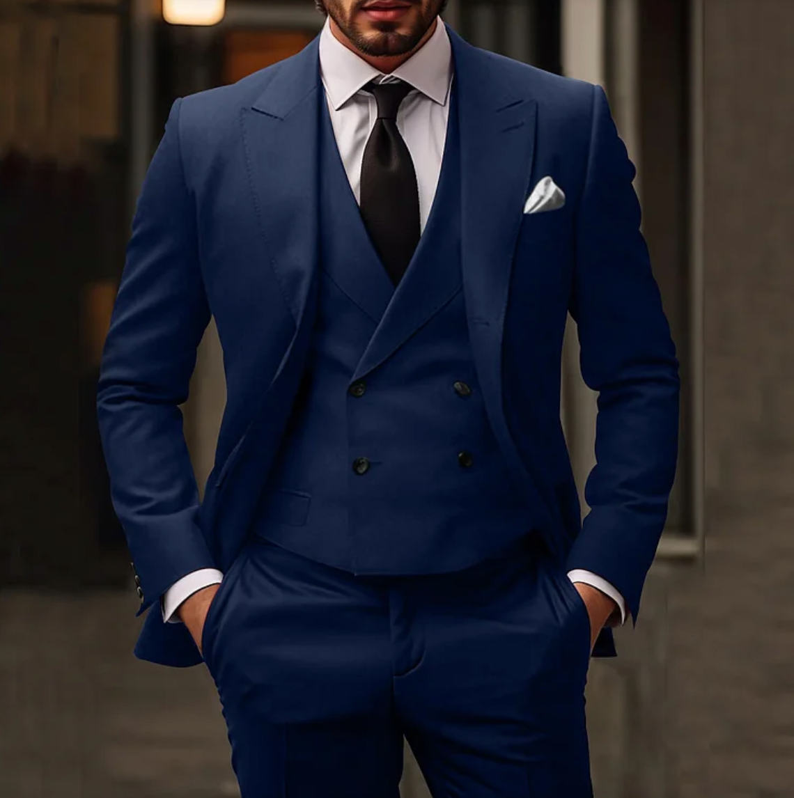 Thorpe Heren Smoking 3-delig – Blazer, Gilet & Pantalon