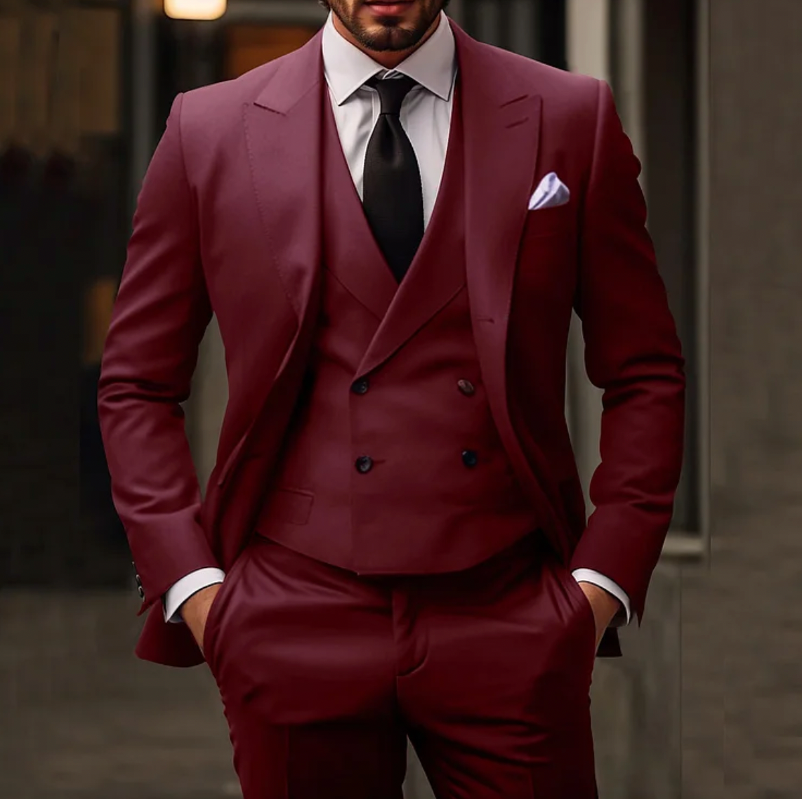 Thorpe Heren Smoking 3-delig – Blazer, Gilet & Pantalon