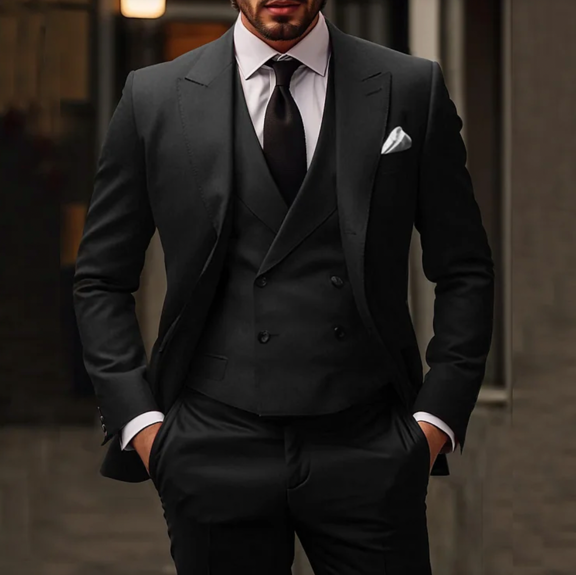 Thorpe Heren Smoking 3-delig – Blazer, Gilet & Pantalon