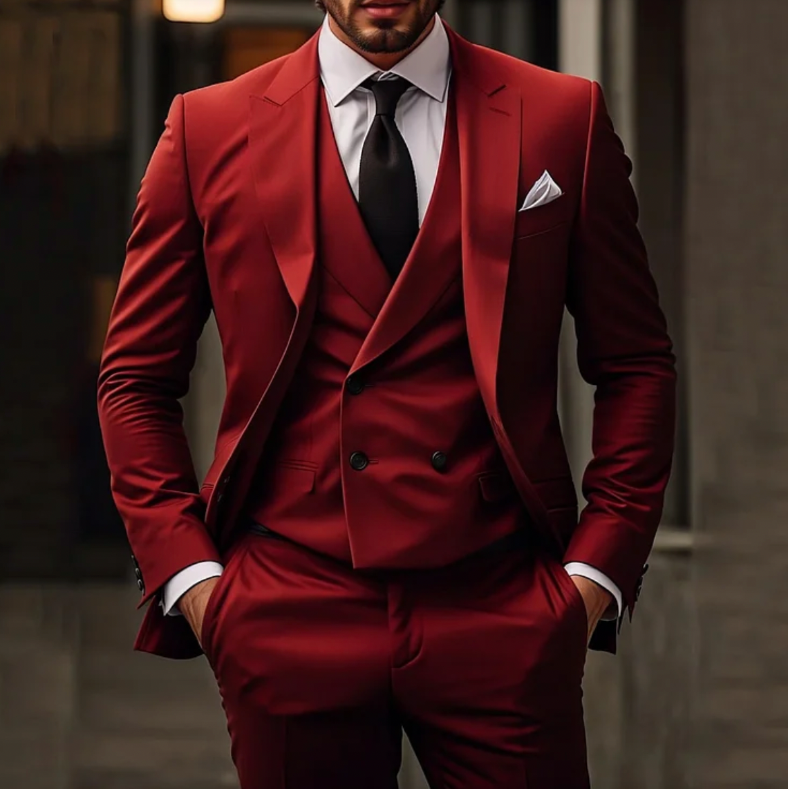 Thorpe Heren Smoking 3-delig – Blazer, Gilet & Pantalon