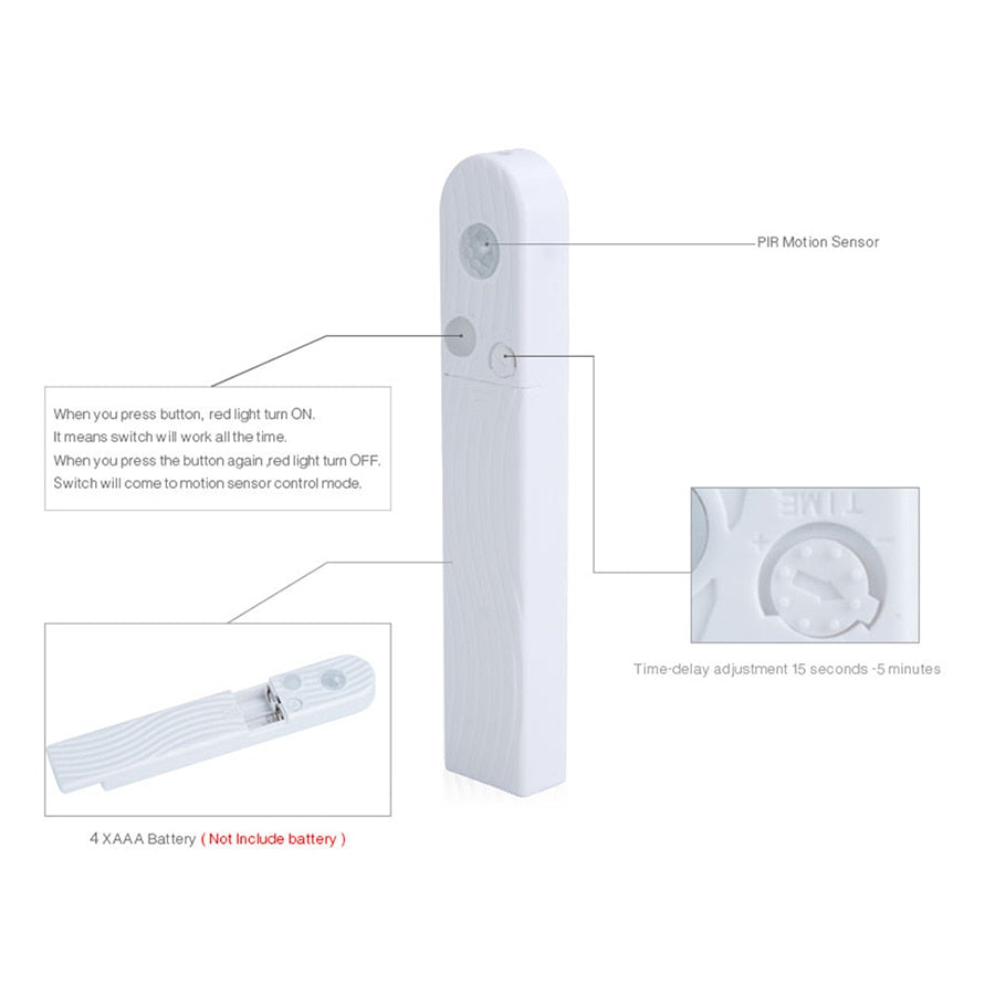 Luminara – LED Kastverlichting met Sensor, 1–3 m, warm/koud wit