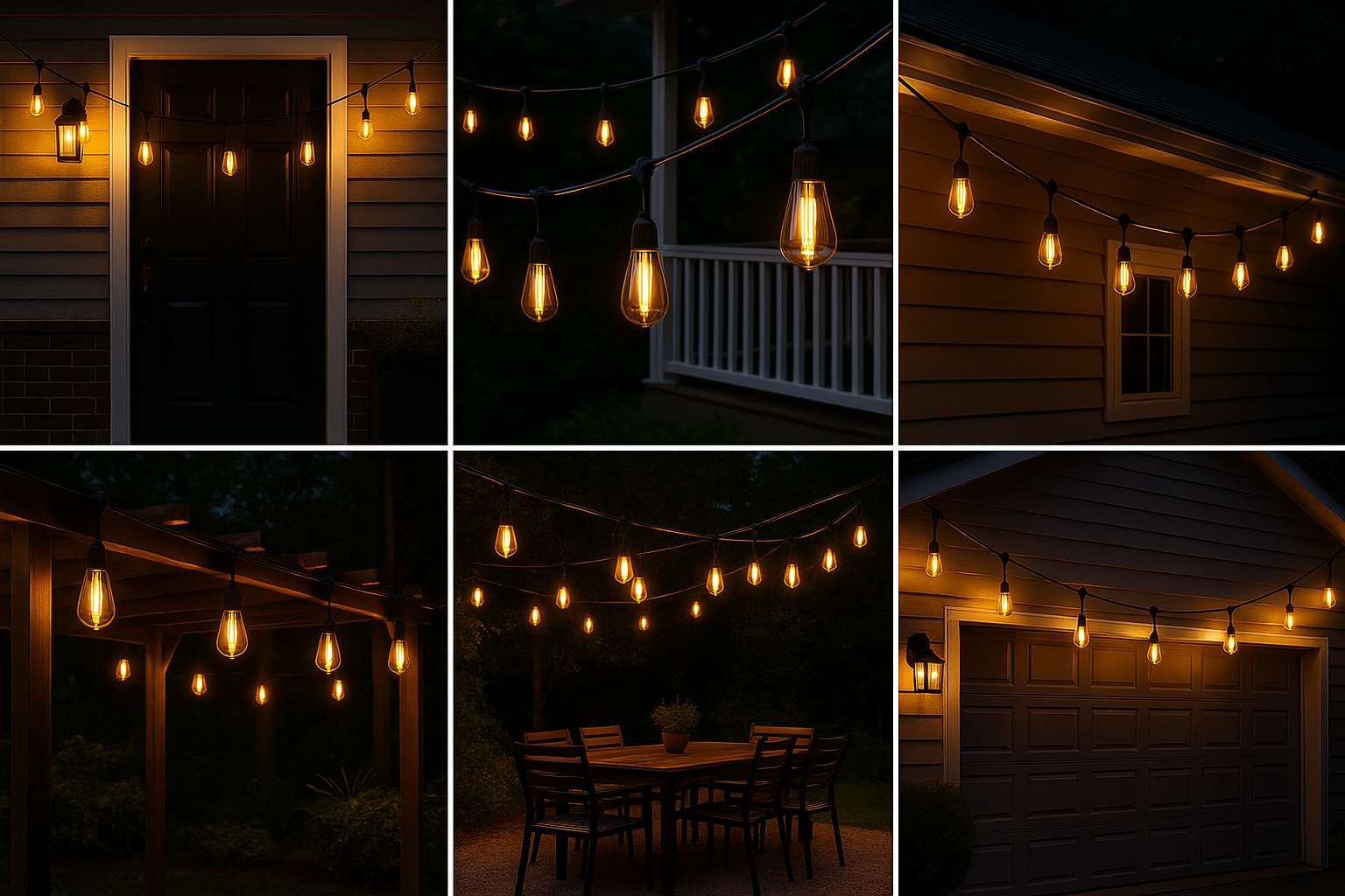 Lumora – Outdoor party lighting 25 LED lamps – 24FT IP65 heavy duty