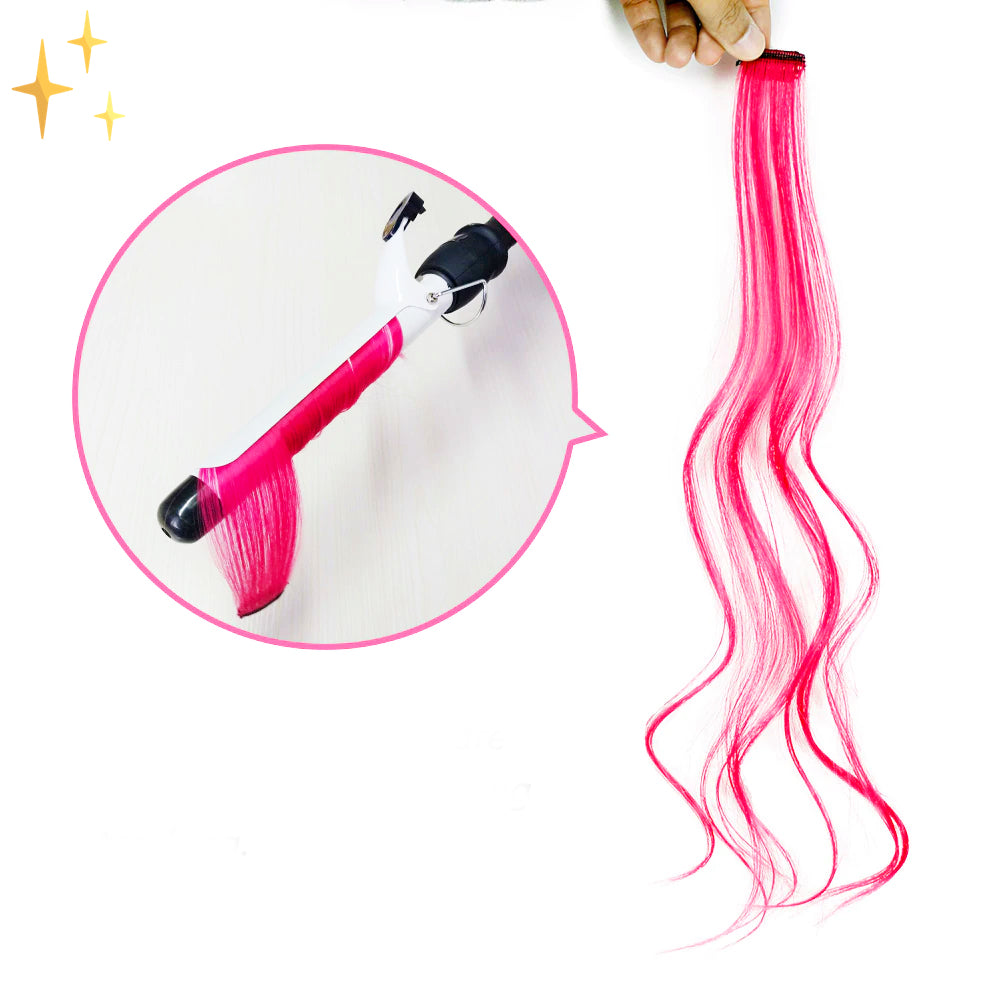 ColorLux – Clip-in Hair Extensions 26 pieces in Rainbow Colors for Party or Daily Use